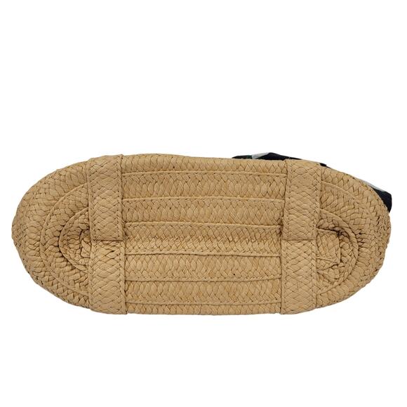 NWT Draper James Everyday Straw Bag Tote Floral Scarf Preppy Southern Chic - Picture 4 of 10